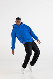 Boxy Hoodie “DYSTOPIA” LastDecade Blue