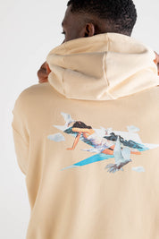 Hoodie “DYSTOPIA” AI Cream