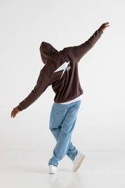 Hoodie “RUSSELLxBASEDODICI" Collab Logo Brown