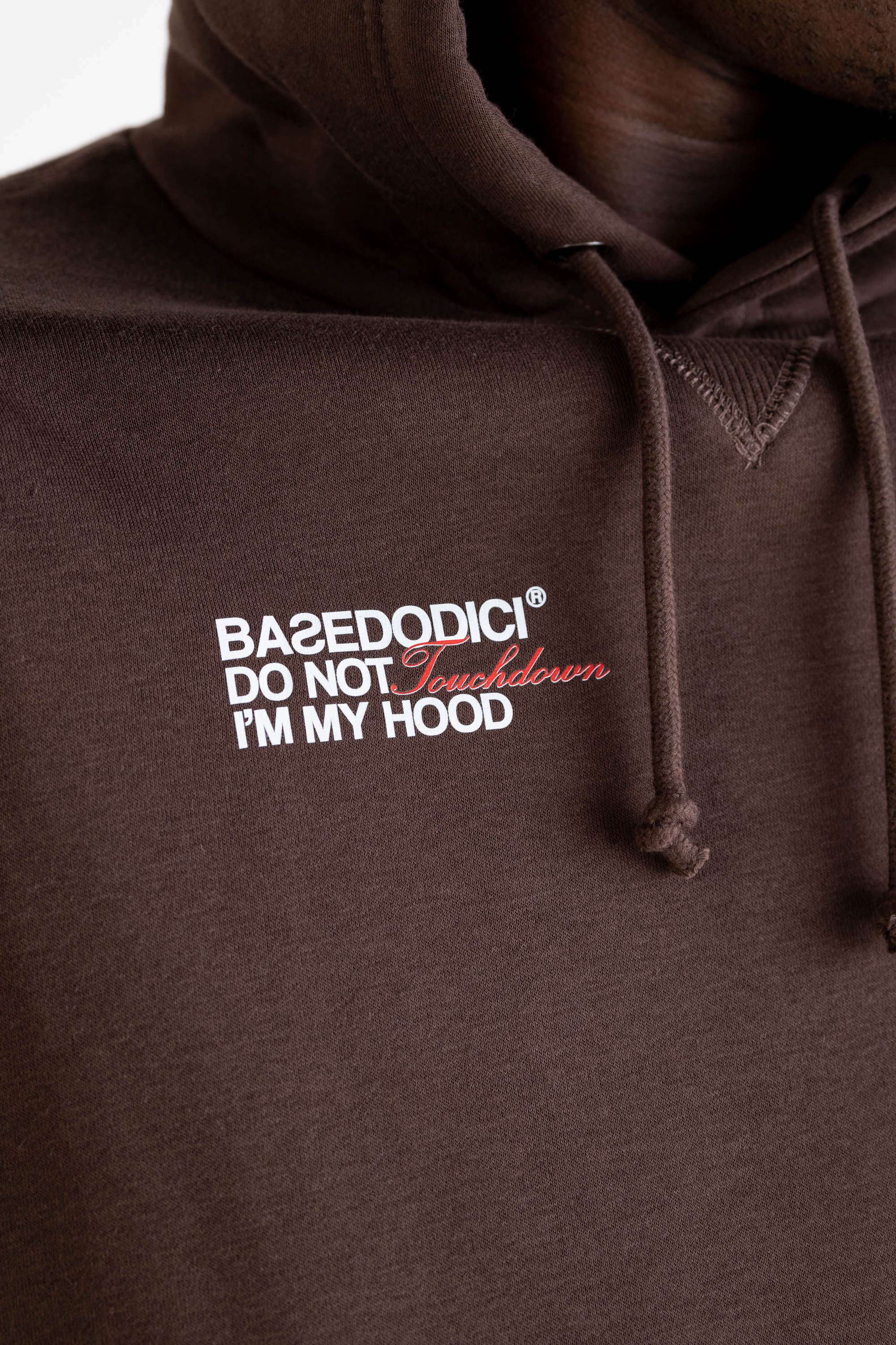 Hoodie “RUSSELLxBASEDODICI" Collab Logo Brown