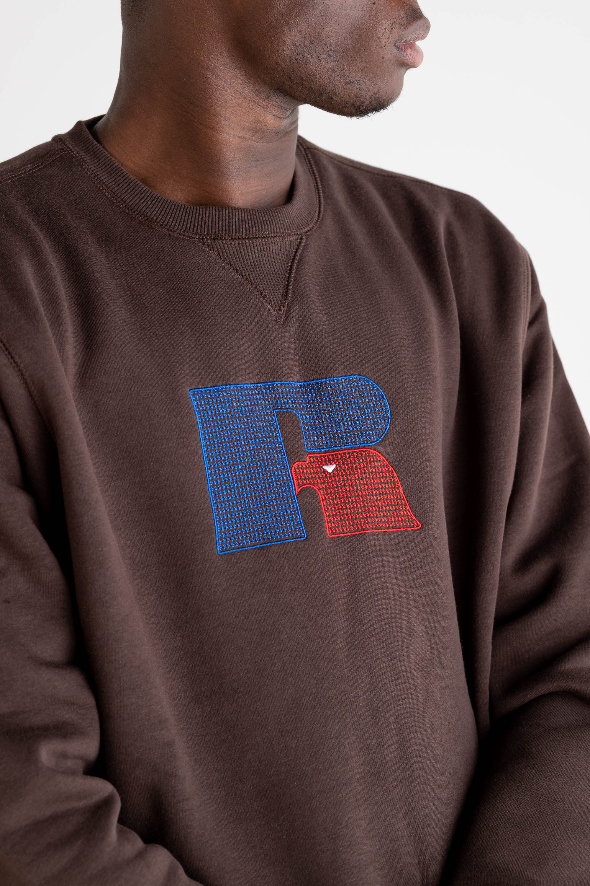 Crewneck “RUSSELLxBASEDODICI" Hometown Brown