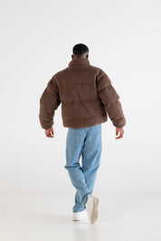 Puffy Sherpa Jacket "RUSSELLxBASEDODICI" Brown