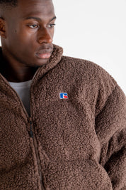 Puffy Sherpa Jacket "RUSSELLxBASEDODICI" Brown