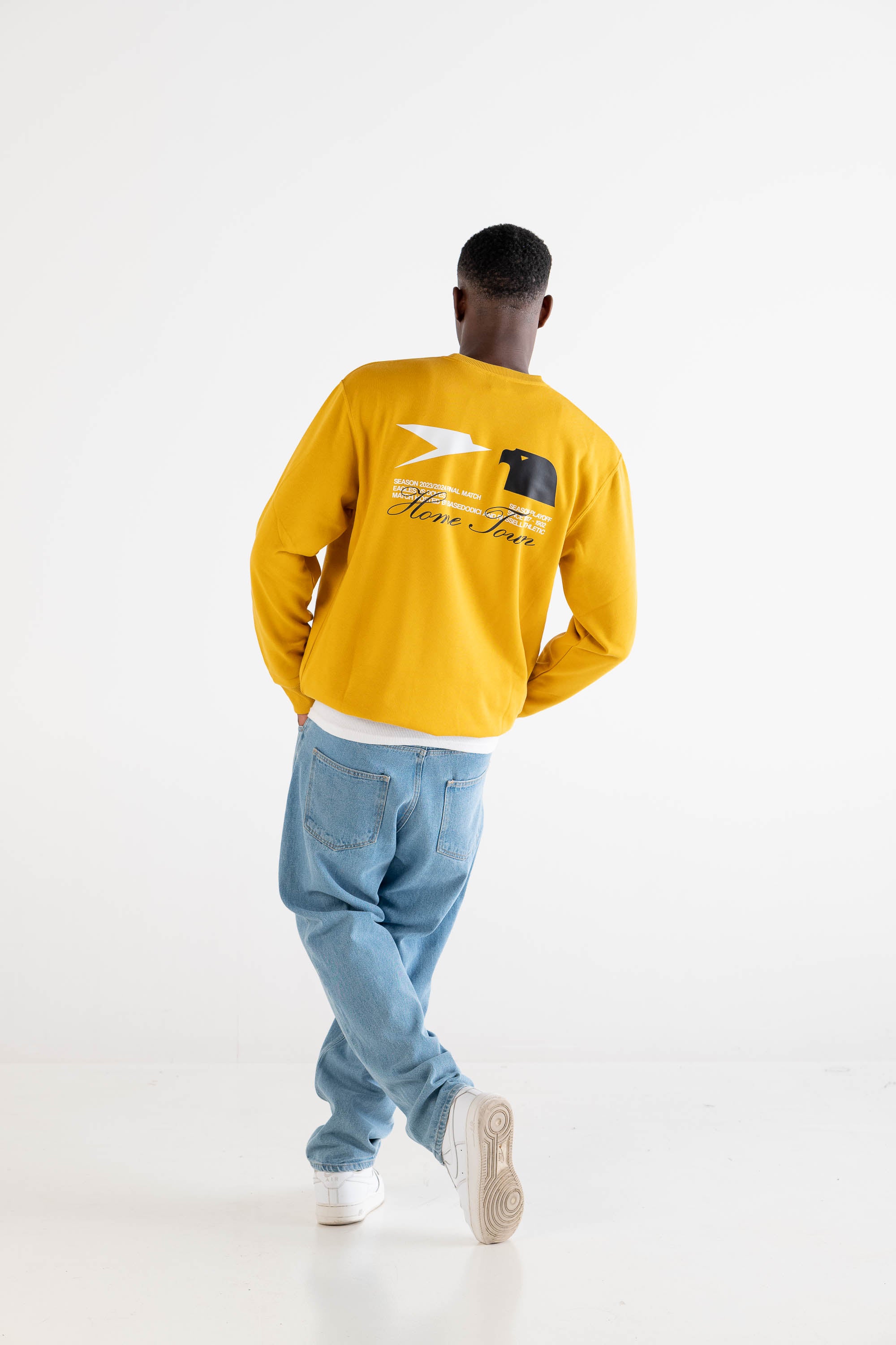 Crewneck “RUSSELLxBASEDODICI" Touchdown Yellow