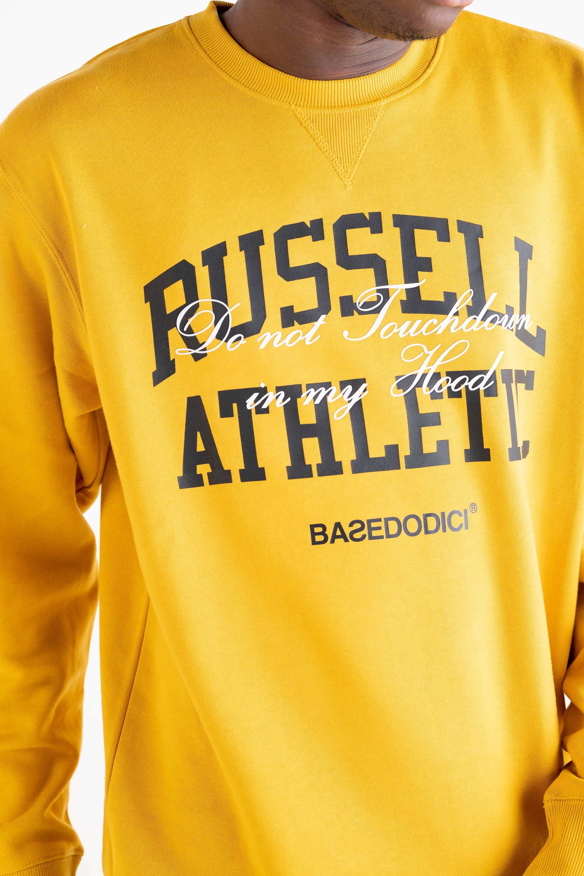 Crewneck “RUSSELLxBASEDODICI" Touchdown Yellow