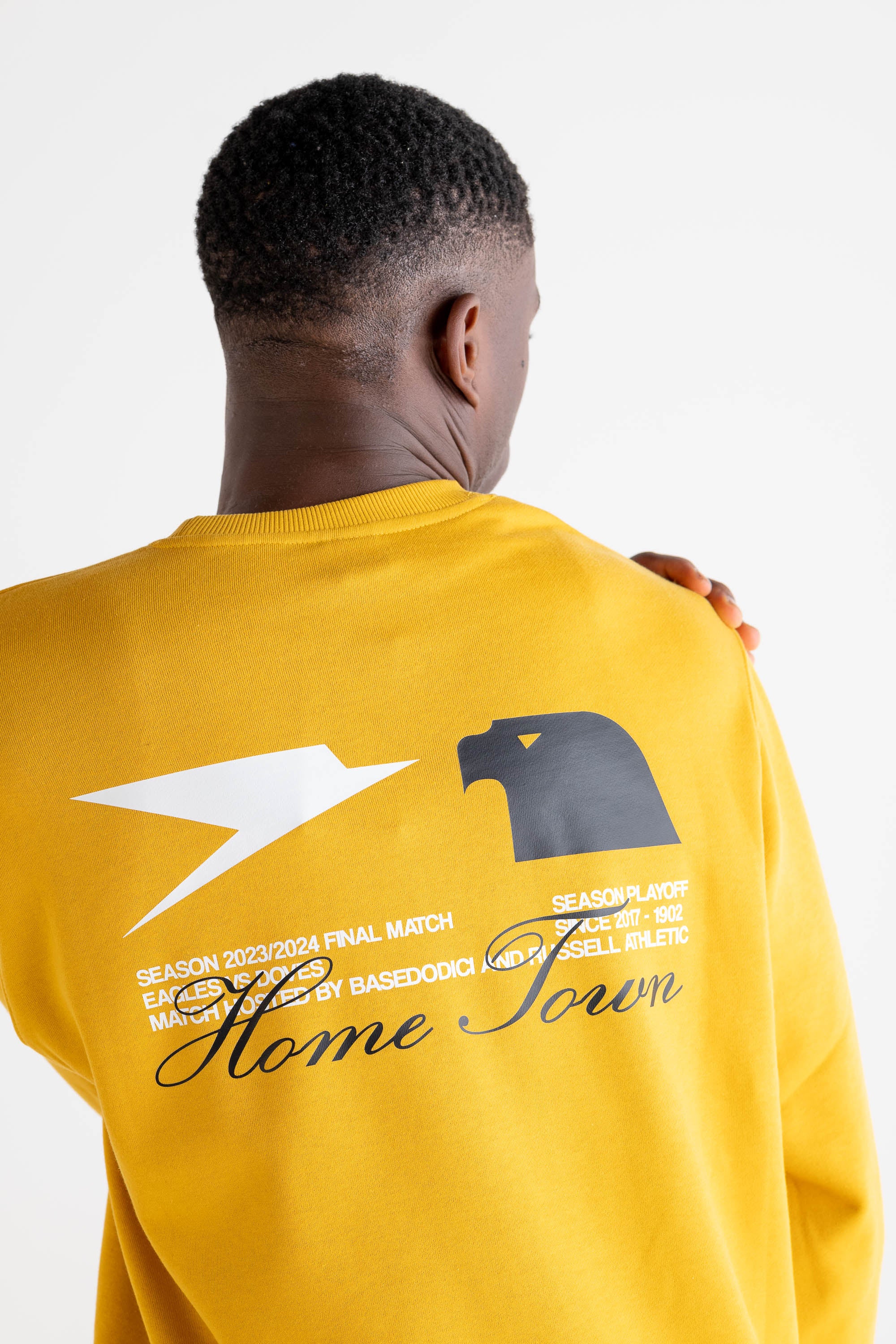 Crewneck “RUSSELLxBASEDODICI" Touchdown Yellow