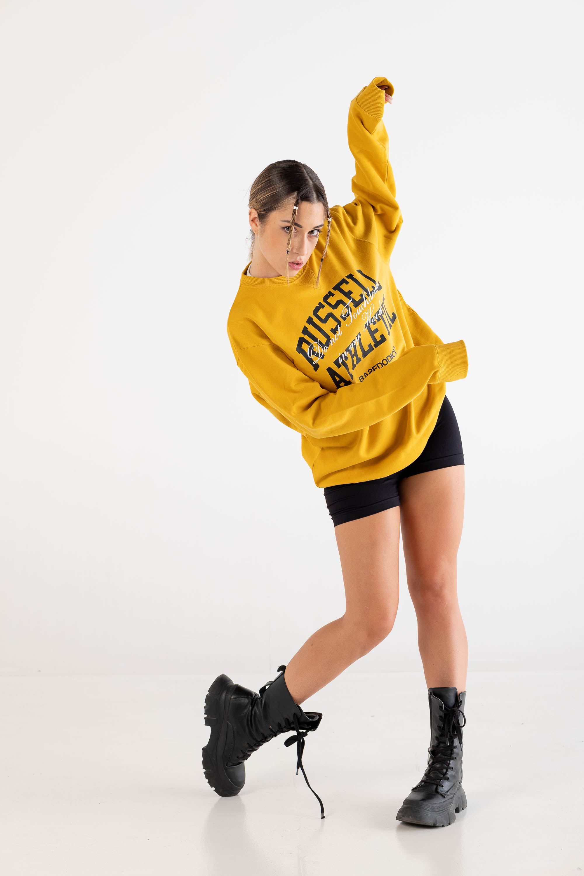 Crewneck “RUSSELLxBASEDODICI" Touchdown Yellow