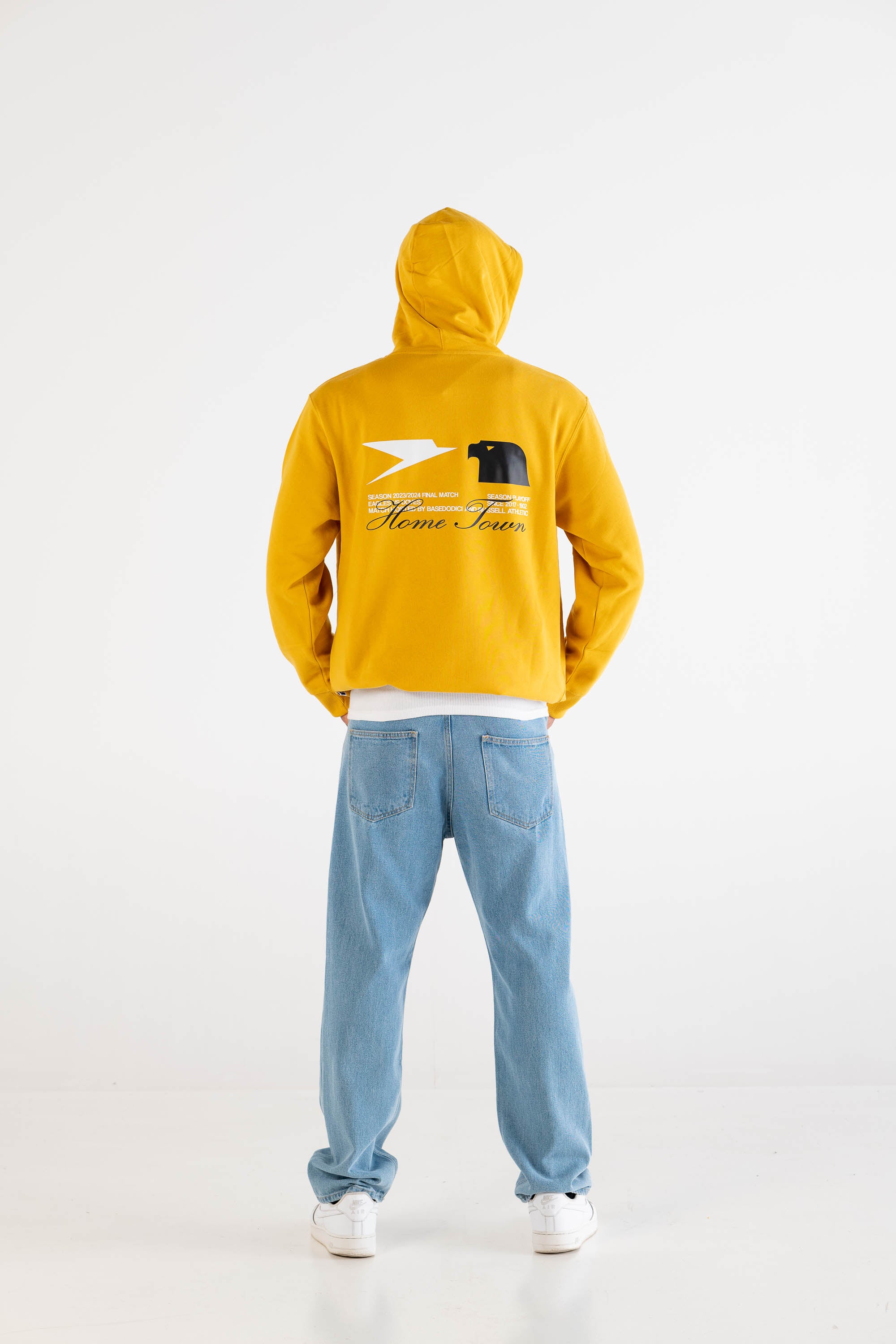 Hoodie "RUSSELLxBASEDODICI" Touchdown Yellow