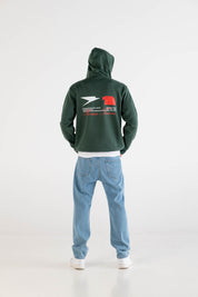 Hoodie "RUSSELLxBASEDODICI" Touchdown Green