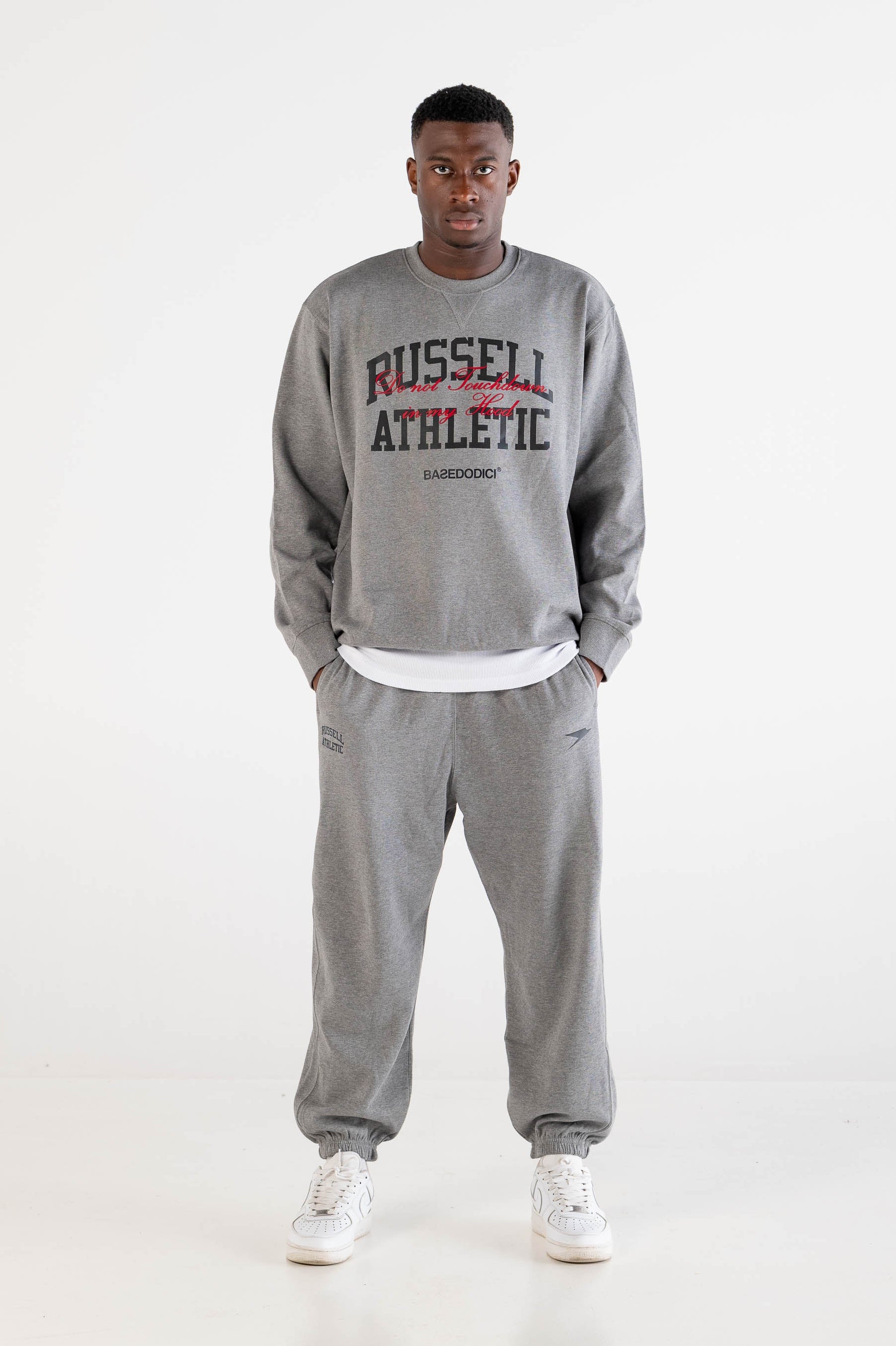 Fleece Pants "RUSSELLxBASEDODICI" Grey