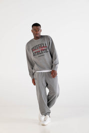 Crewneck “RUSSELLxBASEDODICI" Touchdown Grey