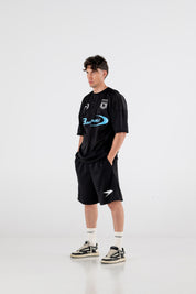 Over “RESORT” Soccer Black T-Shirt