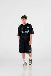 Over “RESORT” Soccer Black T-Shirt