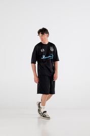 Over “RESORT” Soccer Black T-Shirt