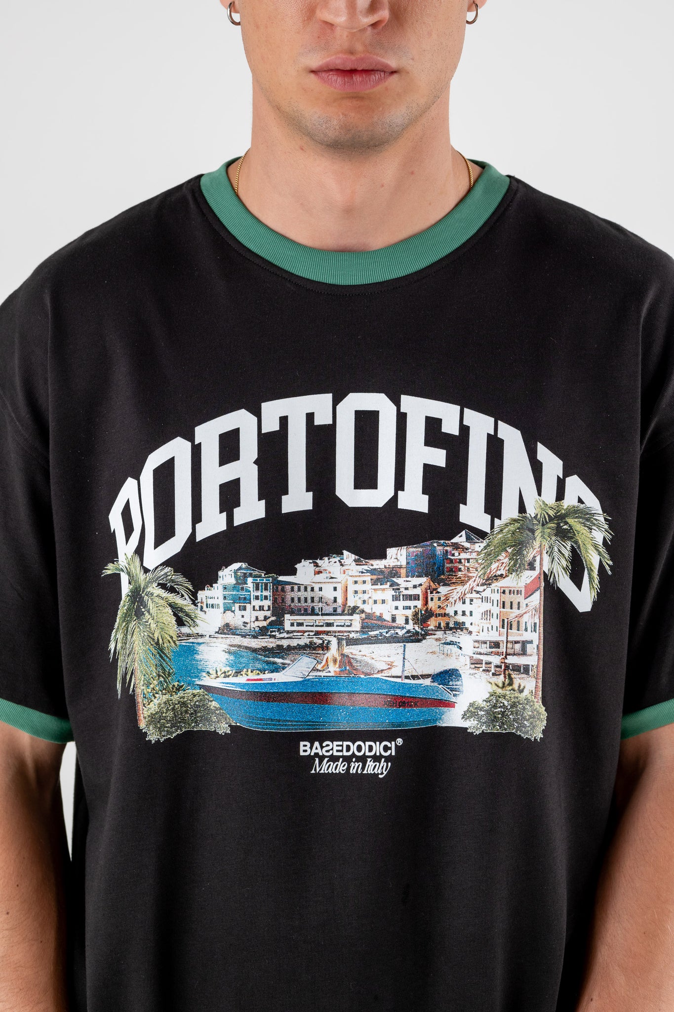 “FORSUMMER” T-Shirt Portofino Black
