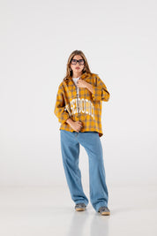 Flannel Shirt “HOOLIGAN” Yellow 