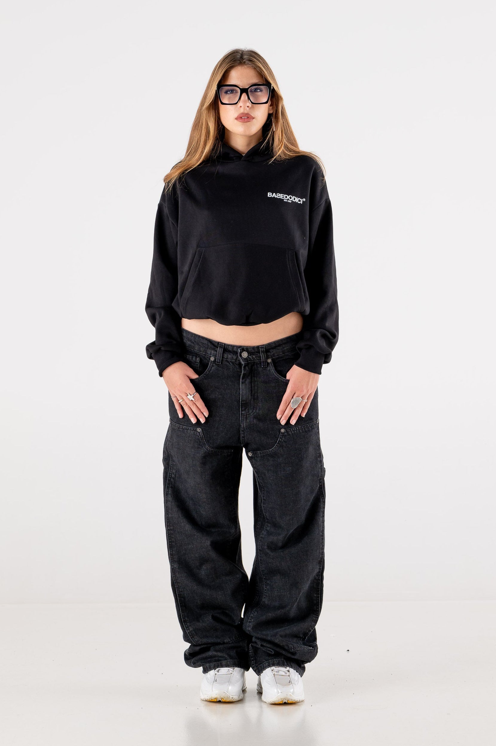 Carpenter Denim Pants “DE LA RUE À LA RUE” Black 