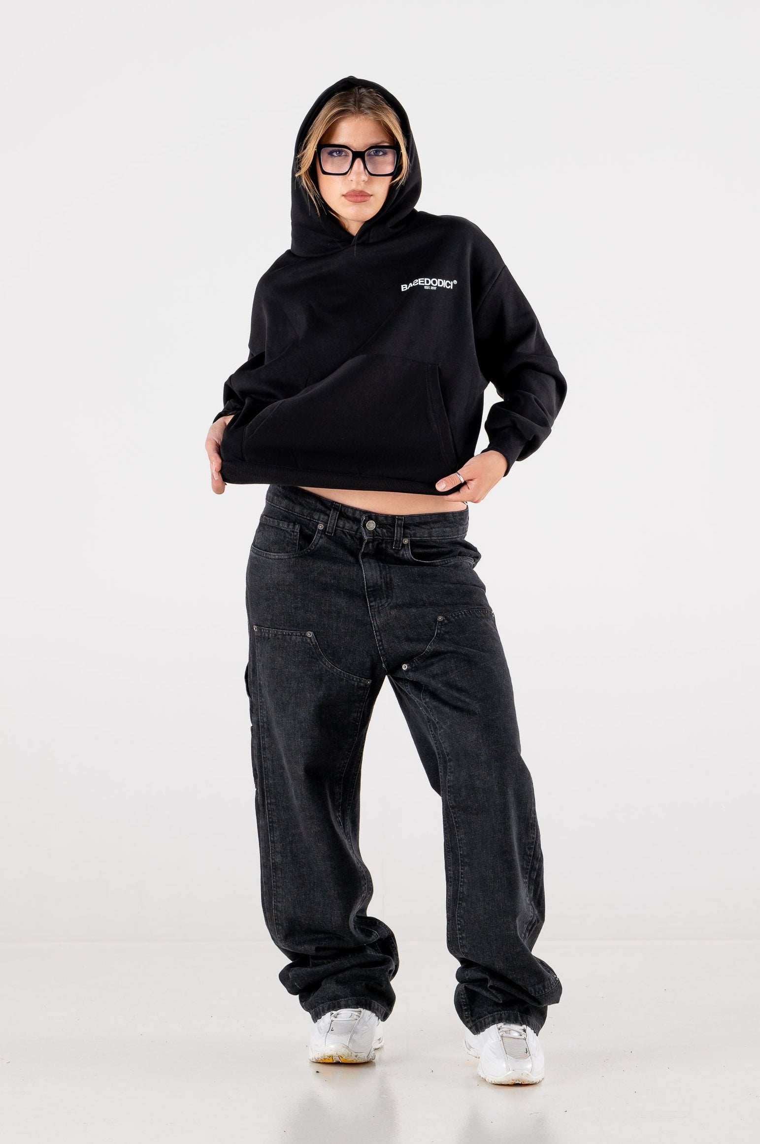 Carpenter Denim Pants “DE LA RUE À LA RUE” Black 