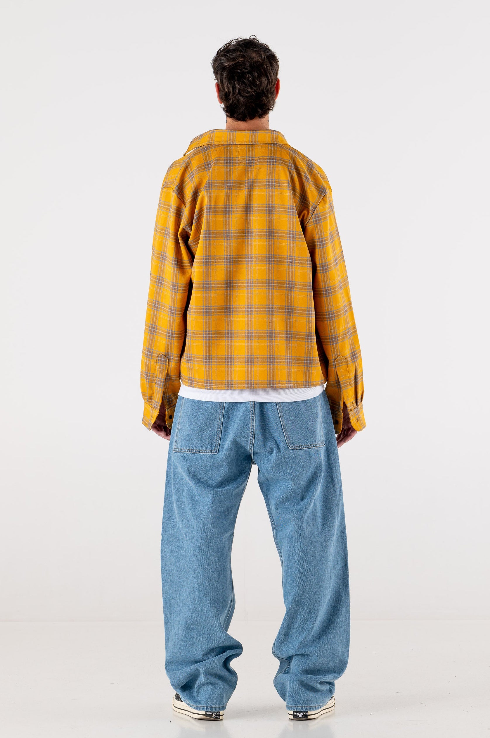 Denim Pants “DE LA RUE À LA RUE” BackLogo Light Blue