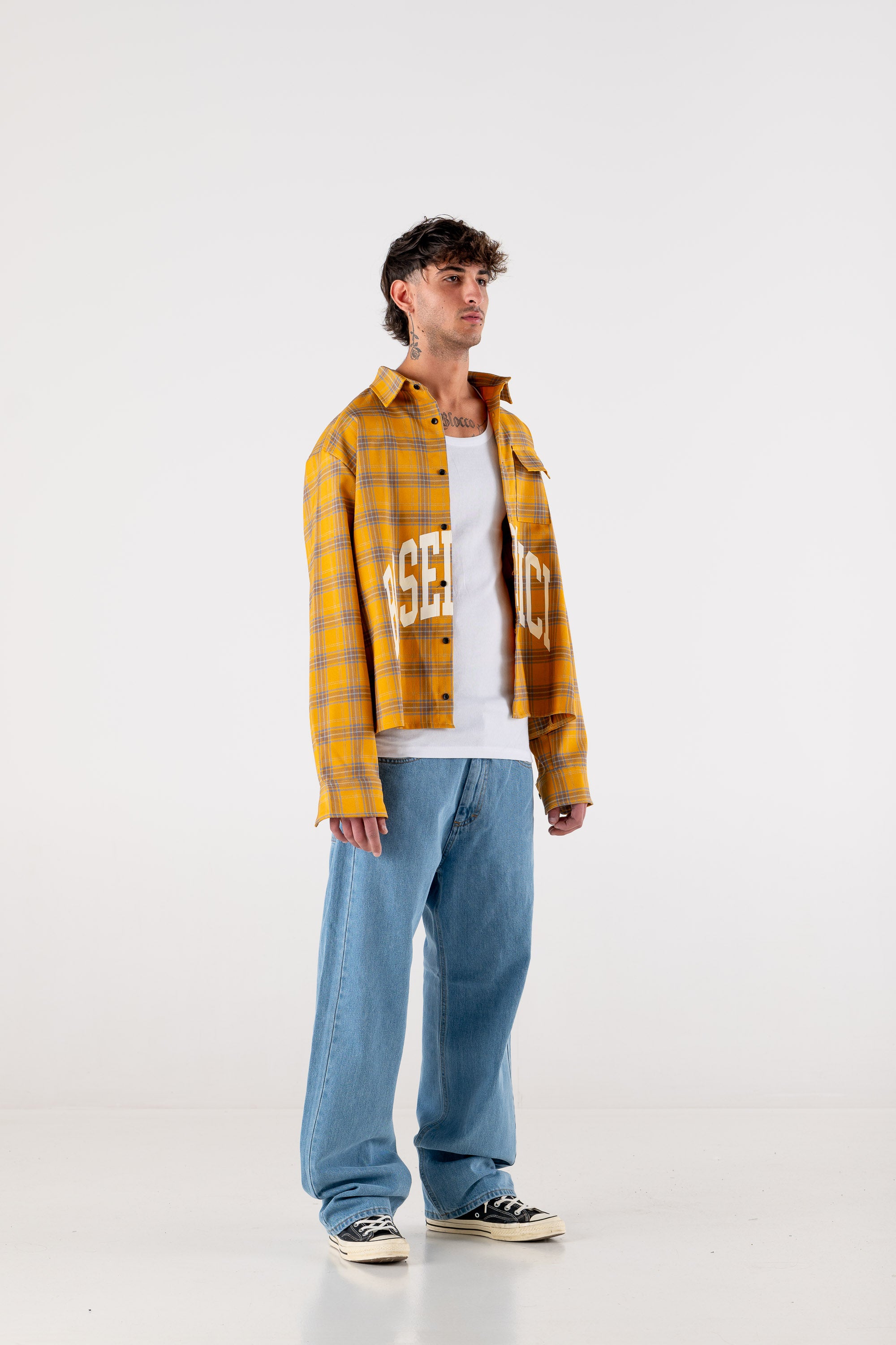 Flannel Shirt “HOOLIGAN” Yellow 