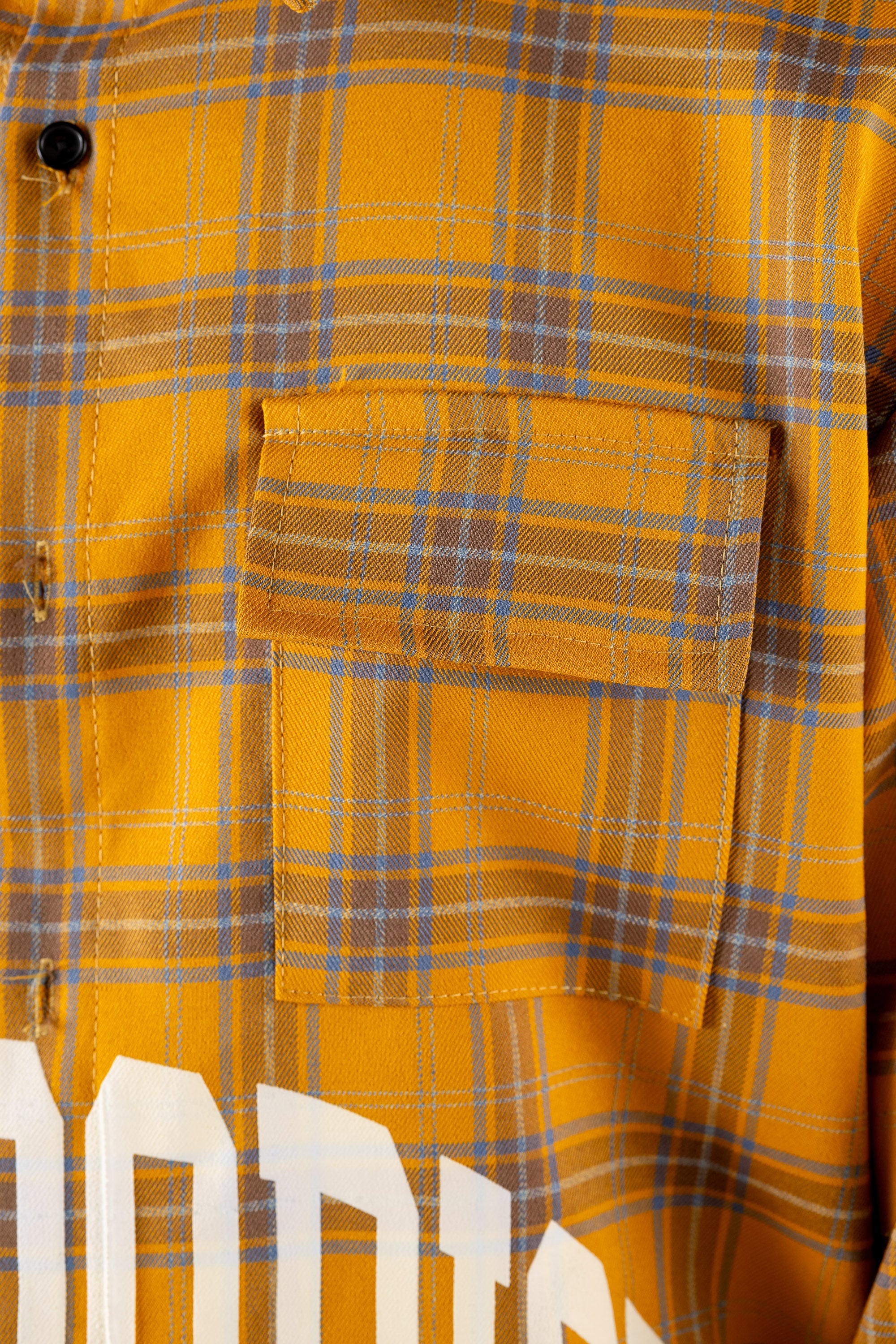 Flannel Shirt “HOOLIGAN” Yellow 