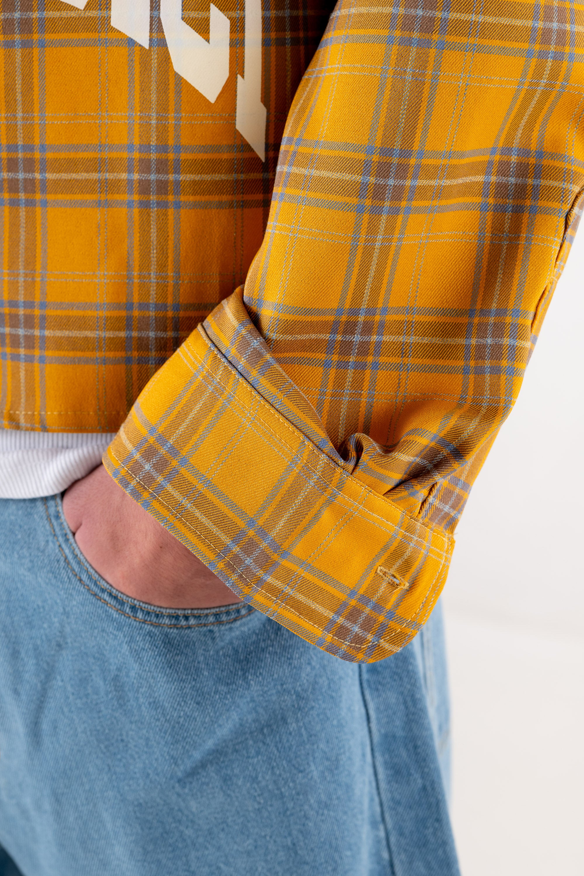 Flannel Shirt “HOOLIGAN” Yellow 