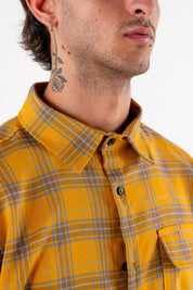 Flannel Shirt “HOOLIGAN” Yellow 