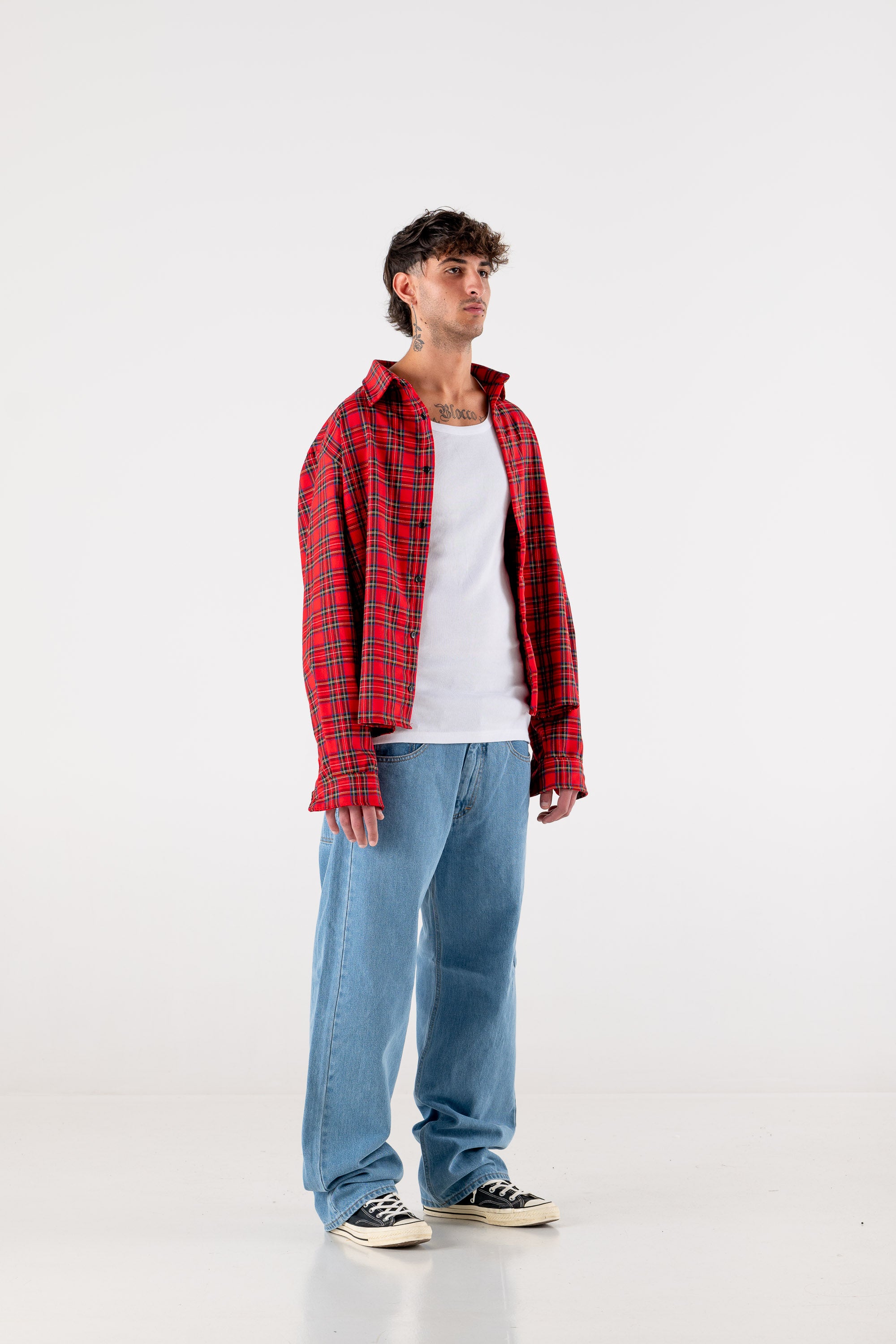 Flannel Shirt “HOOLIGAN” Red 