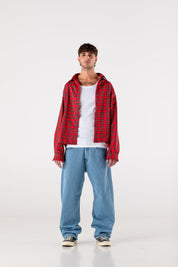 Flannel Shirt “HOOLIGAN” Red 