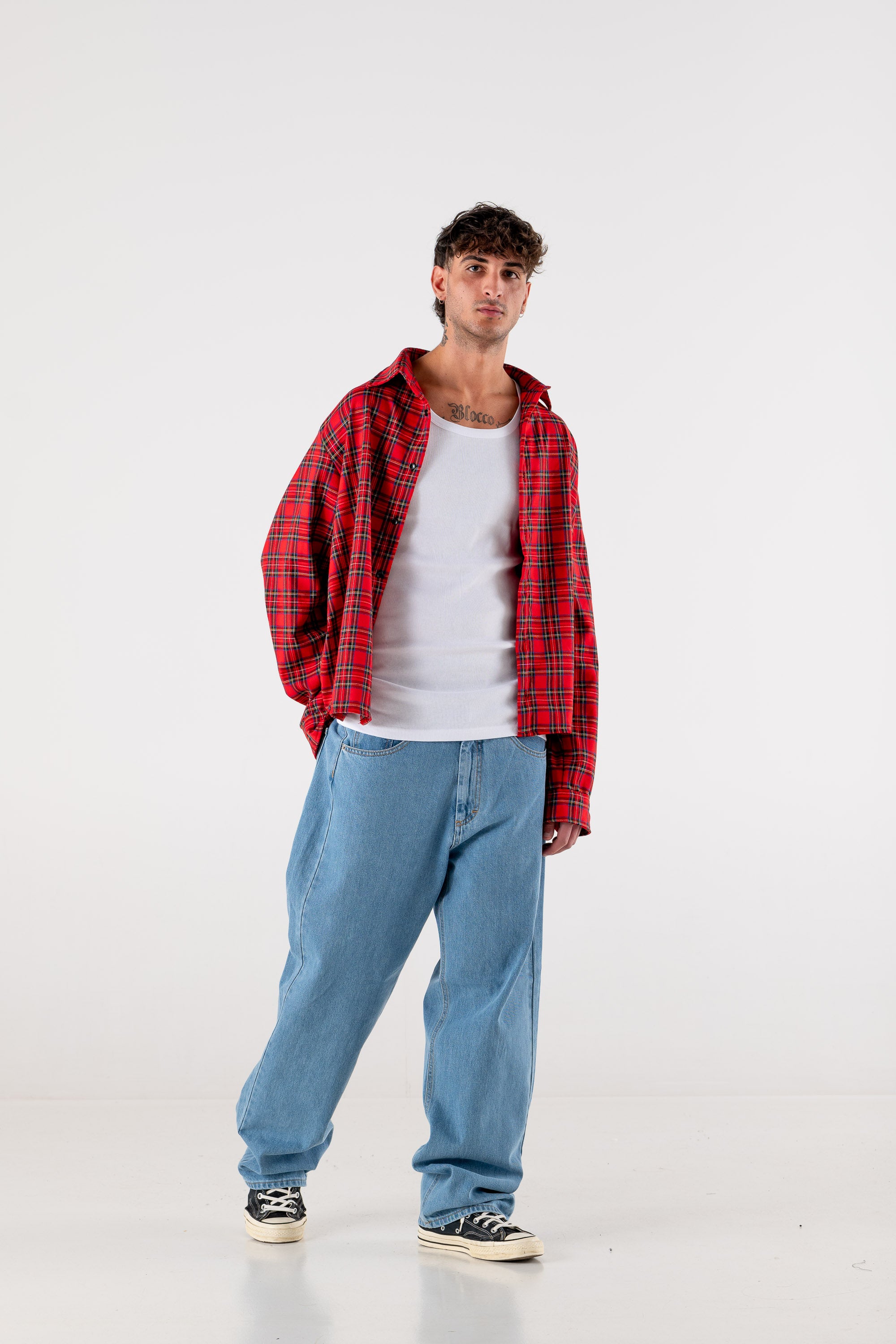 Flannel Shirt “HOOLIGAN” Red 