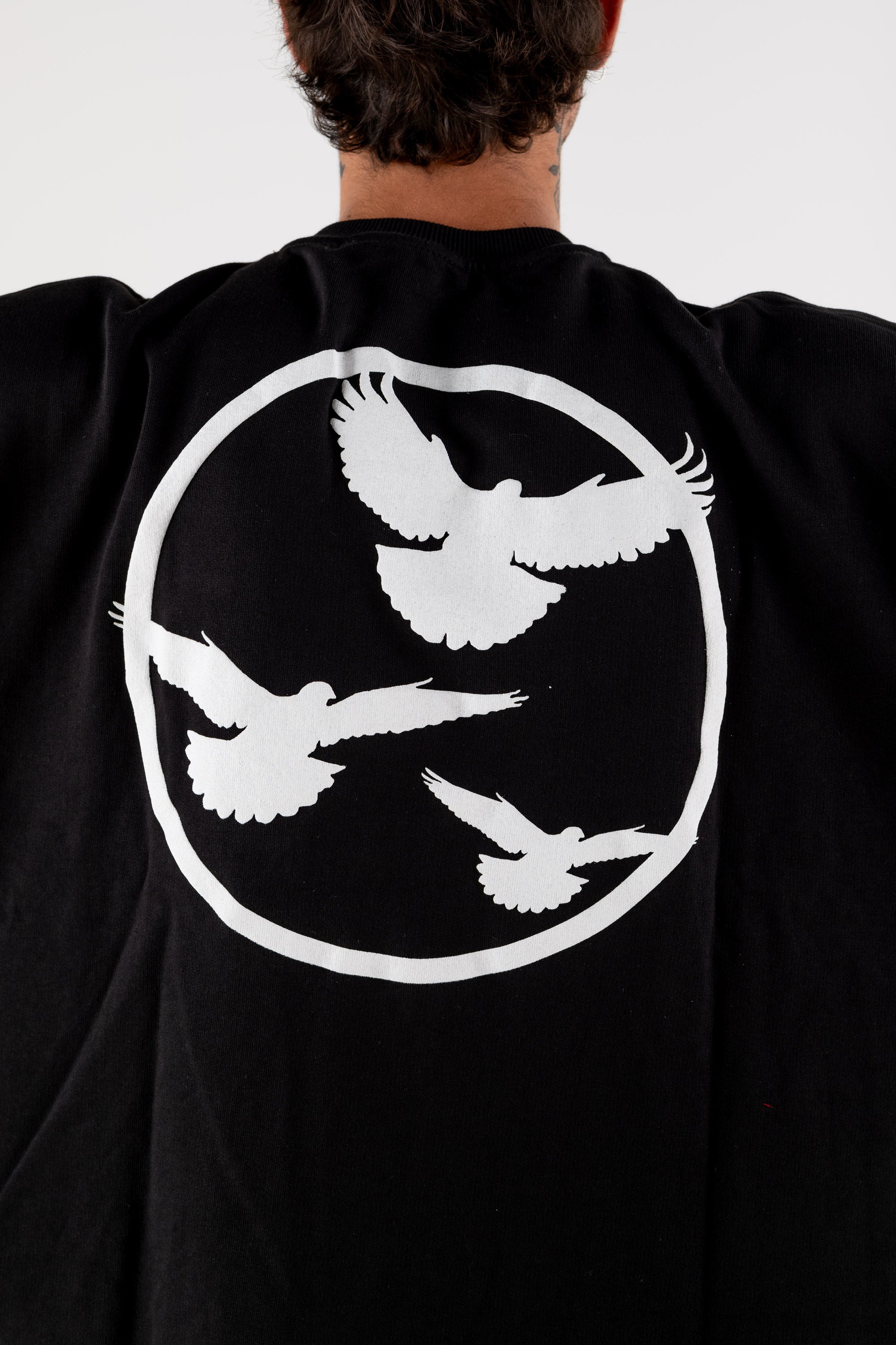 Longsleeve "DE LA RUE À LA RUE" Doves Black