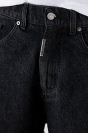 Denim Pants “DE LA RUE À LA RUE” BackLogo Black 