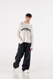 Knitwear “HOOLIGAN” Italian ArcLogo Grey 