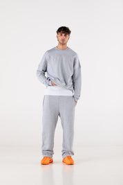 Fleece Pants “DE LA RUE À LA RUE” Grey