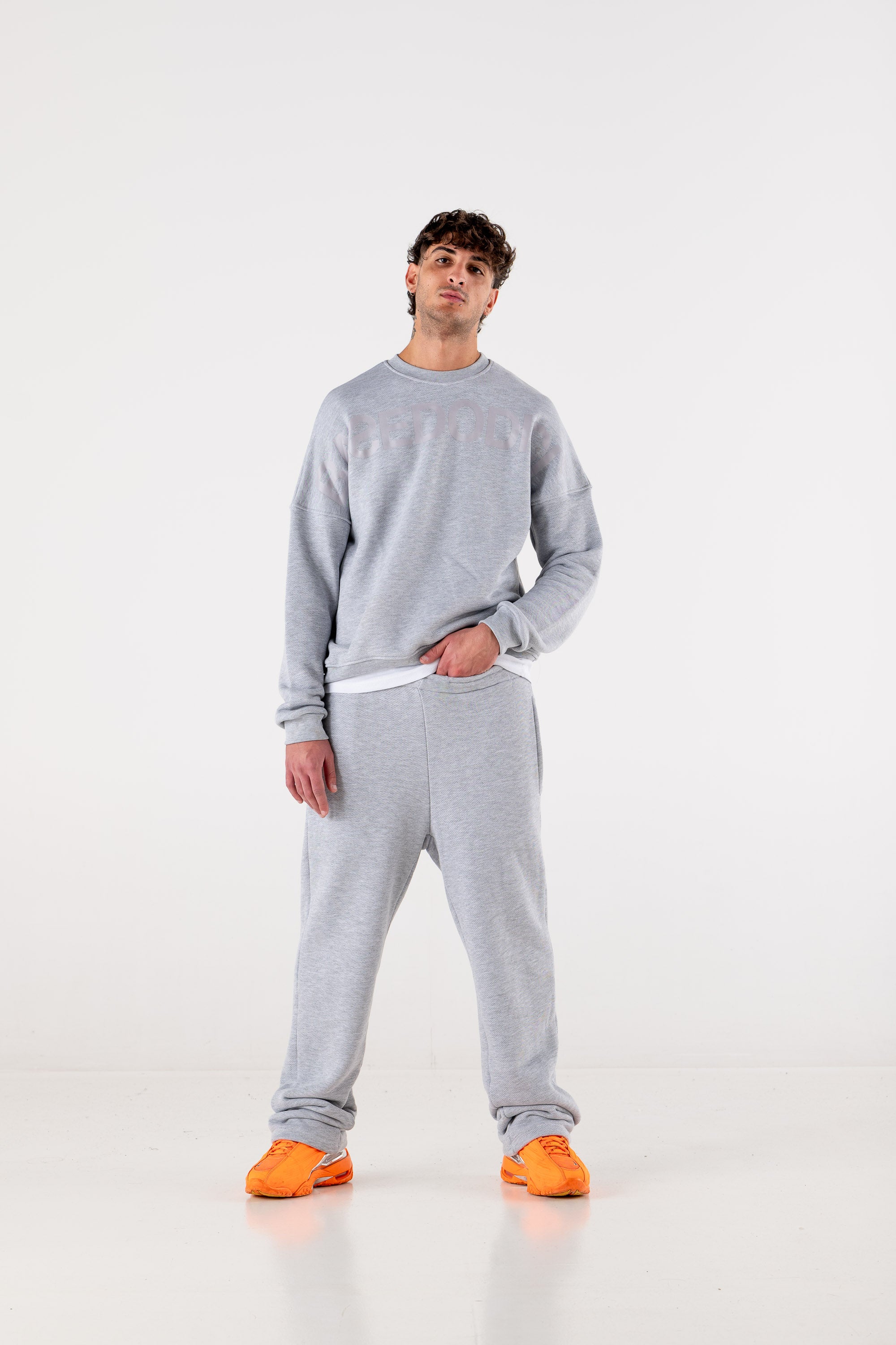 Fleece Pants “DE LA RUE À LA RUE” Grey 