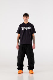 Cargo Pants “DE LA RUE À LA RUE” TheBasic Black 