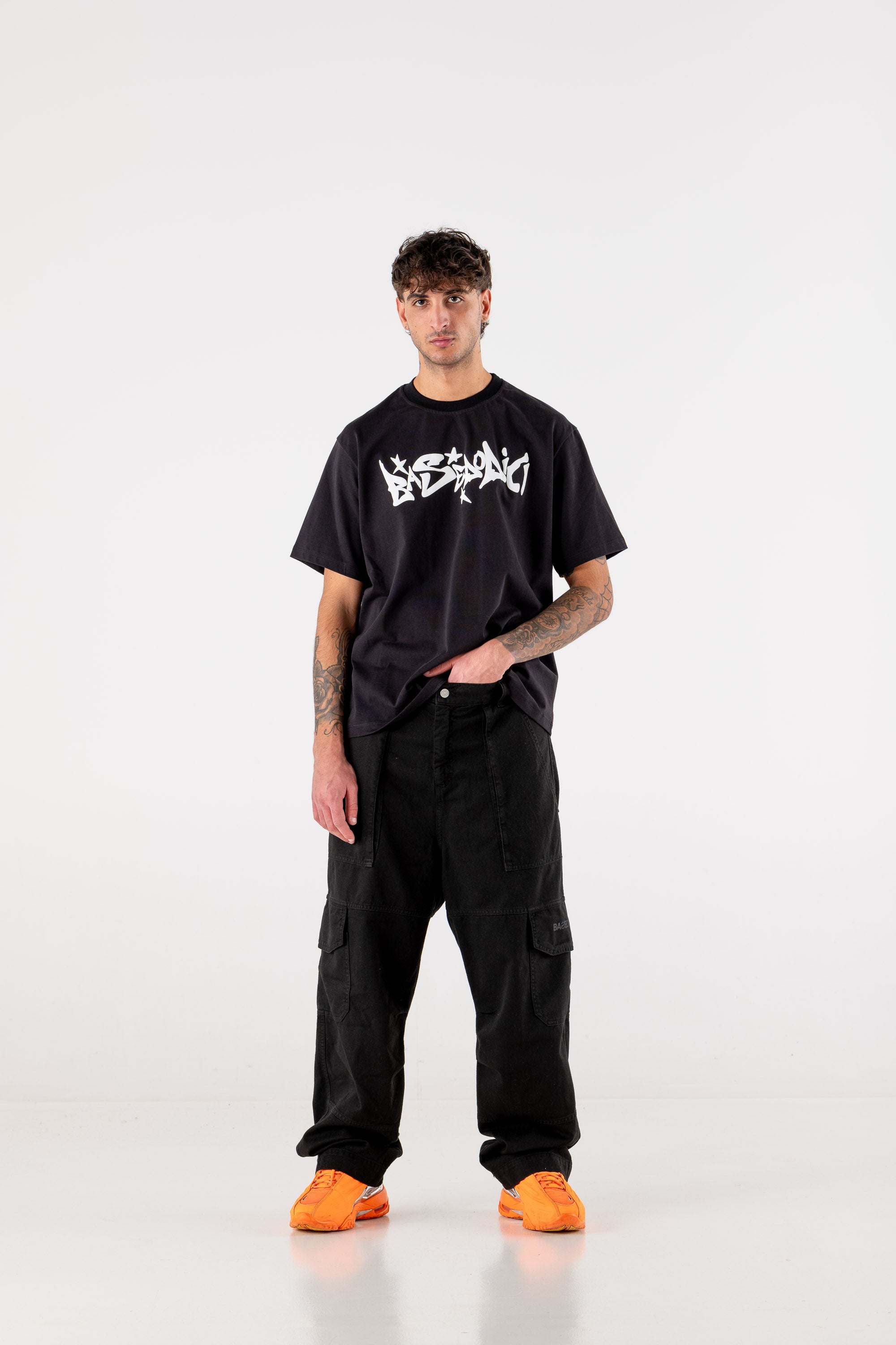 Cargo Pants “DE LA RUE À LA RUE” TheBasic Black 