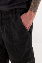 Cargo Pants “DE LA RUE À LA RUE” TheBasic Black 