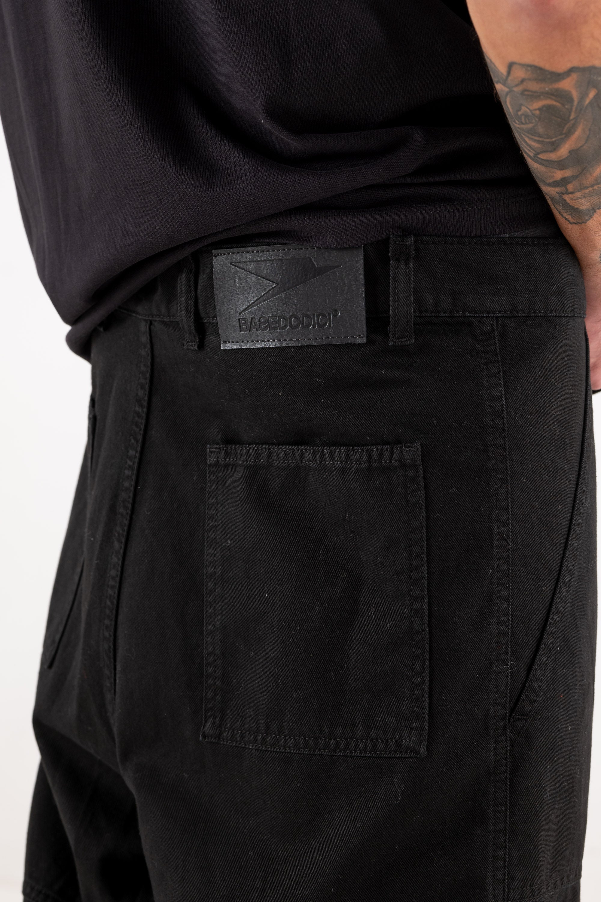 Cargo Pants “DE LA RUE À LA RUE” TheBasic Black 