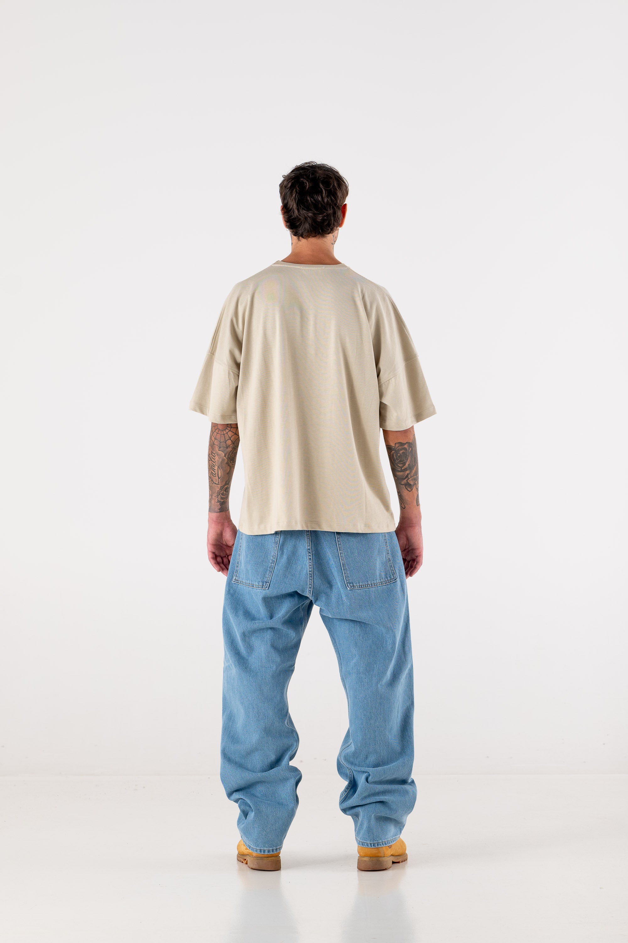 Over T-Shirt "HOOLIGAN" ArcLogo Beige 