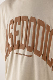 Over T-Shirt "HOOLIGAN" ArcLogo Beige 