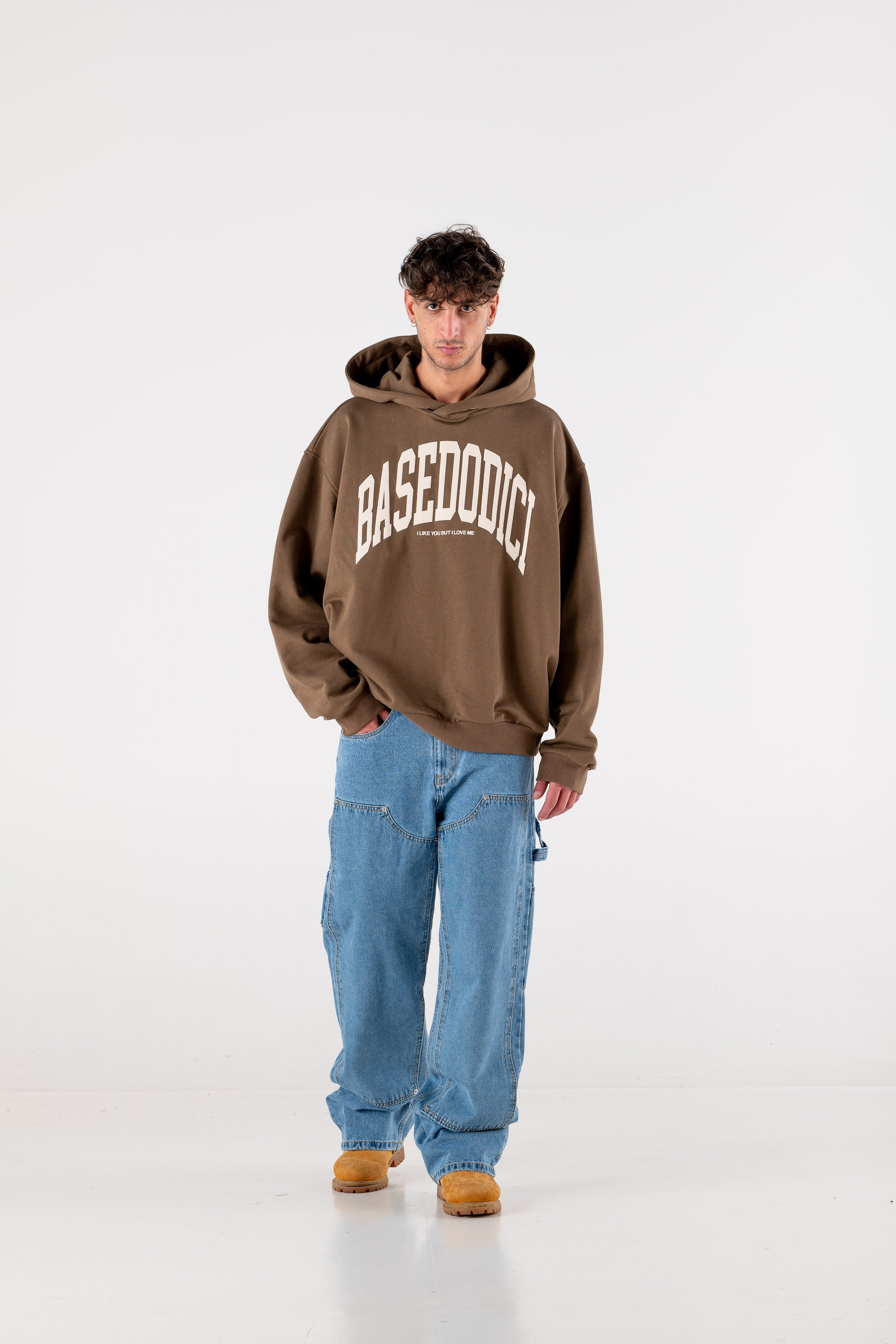 Hoodie "HOOLIGAN" ArcLogo Brown 