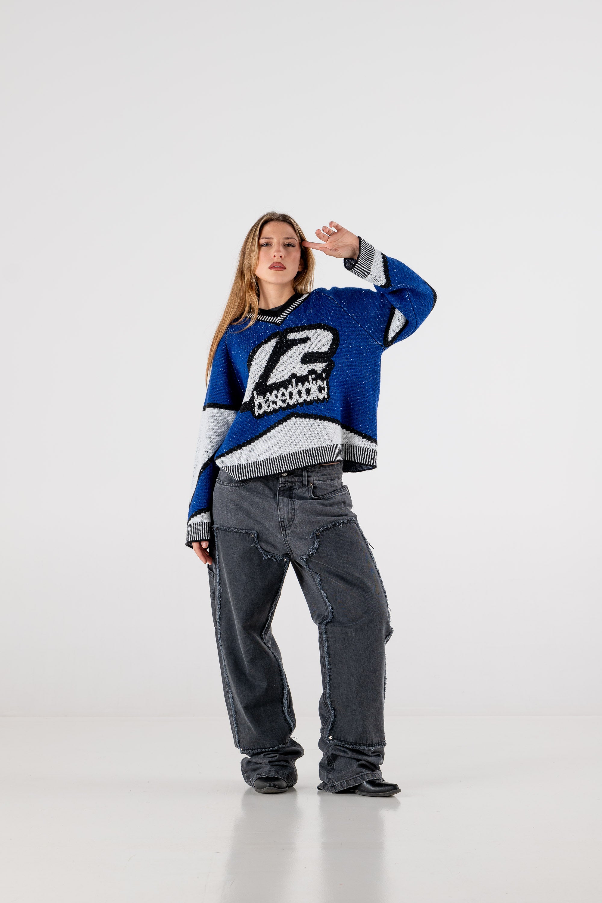 Knitwear "RACING MADE" Hockey Blue