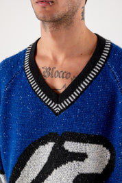 Knitwear "RACING MADE" Hockey Blue