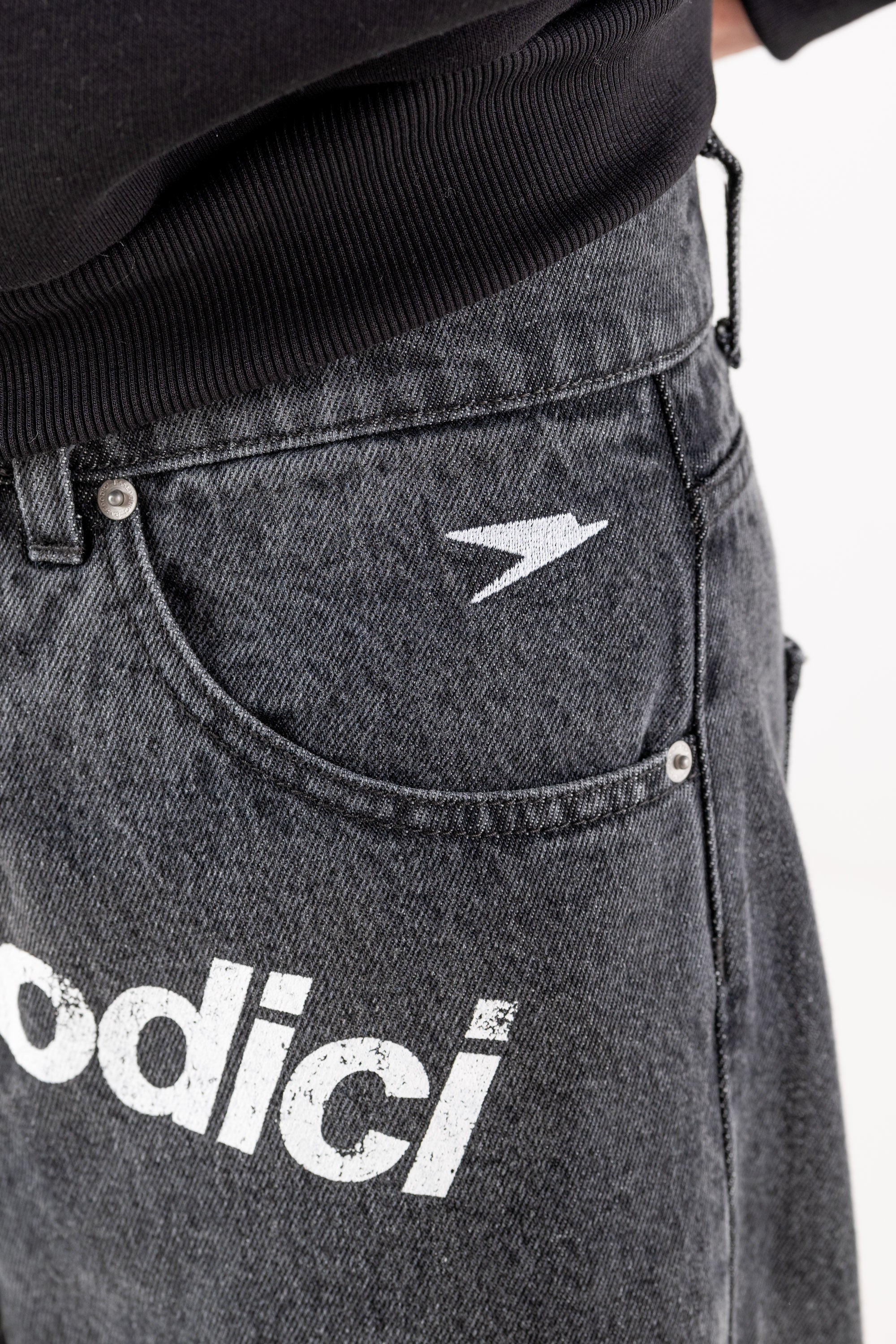 Denim Pants "RACING MADE" Front Logo