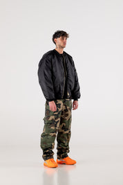 Cargo Pants "RACING MADE" Wood Camo