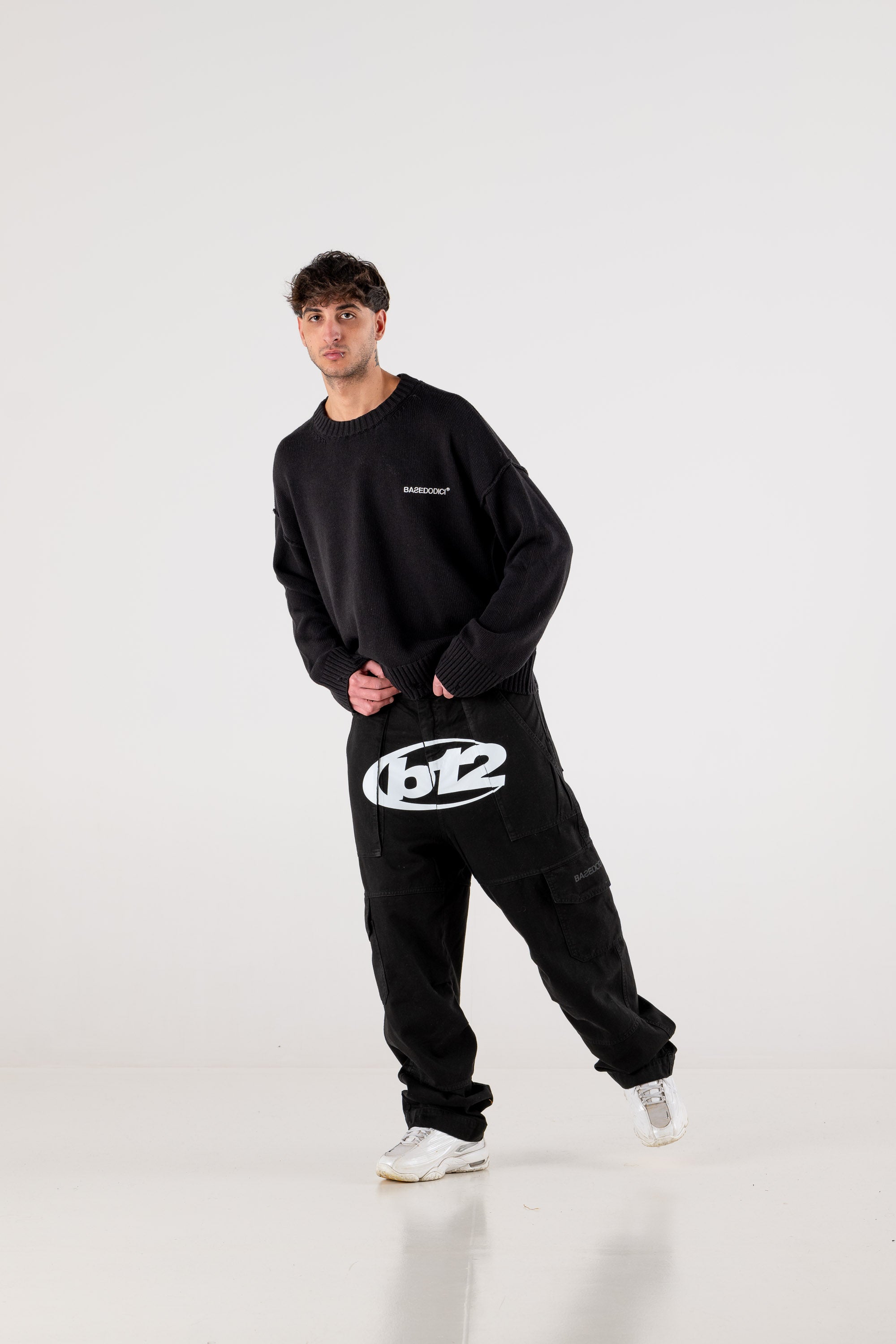 Cargo Pants "RACING MADE" 012 Black