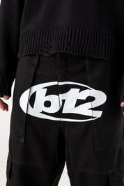 Cargo Pants "RACING MADE" 012 Black