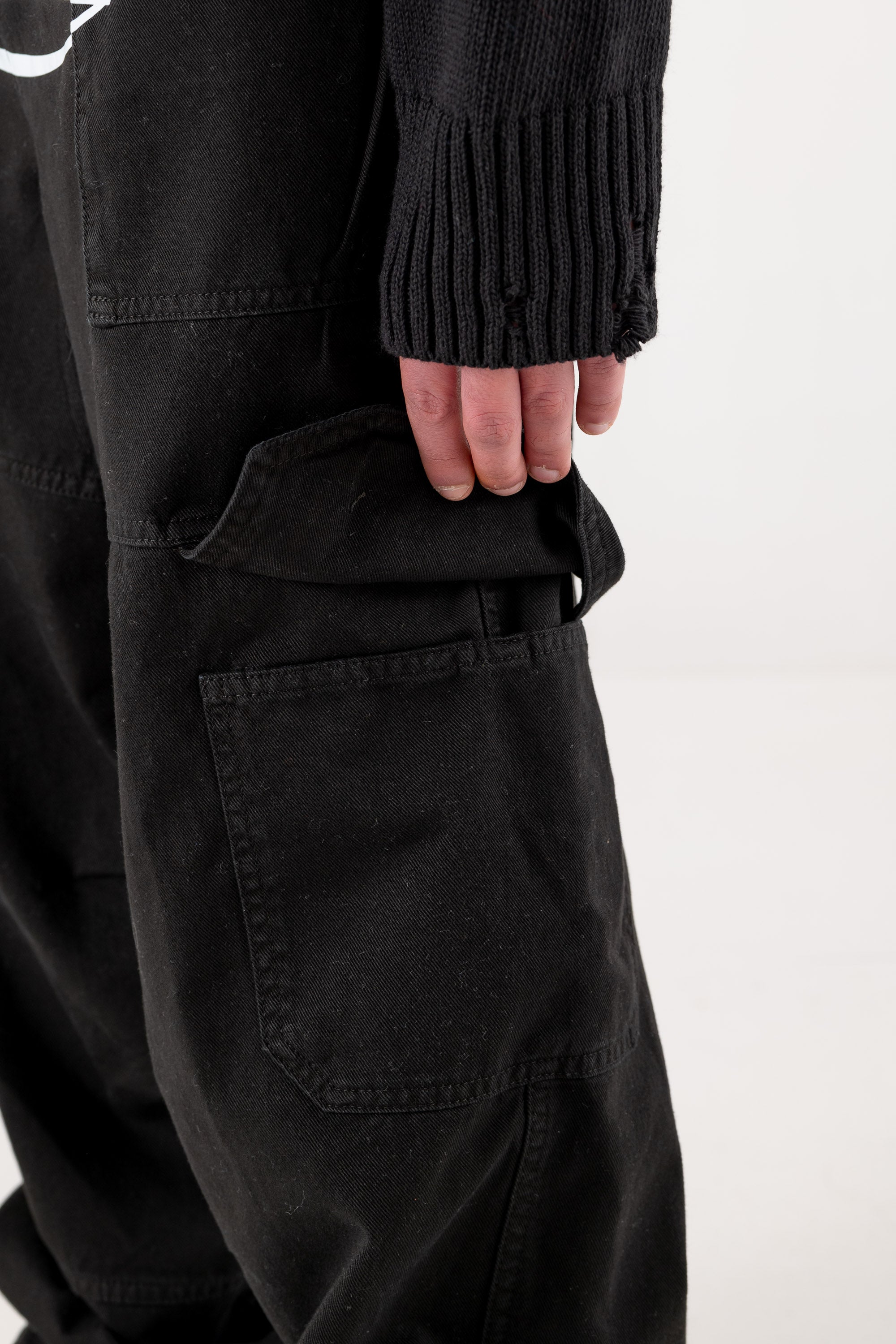 Cargo Pants "RACING MADE" 012 Black