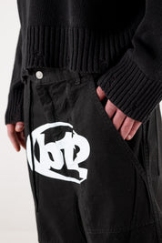 Cargo Pants "RACING MADE" 012 Black